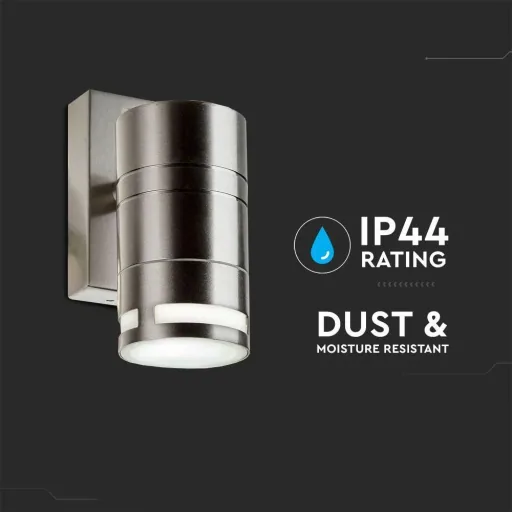 VT-7631 Wandleuchte für den Außenbereich - GU10 - Edelstahl - IP44