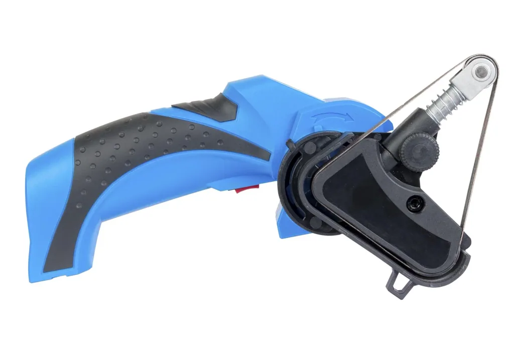 Akku Schleif- und Schärfgerät 7,2 Volt + 5-teiliges Schleifband-Set GRATIS dazu