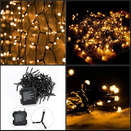 Lichterketten Weihnachten warm weiß 6m Timer