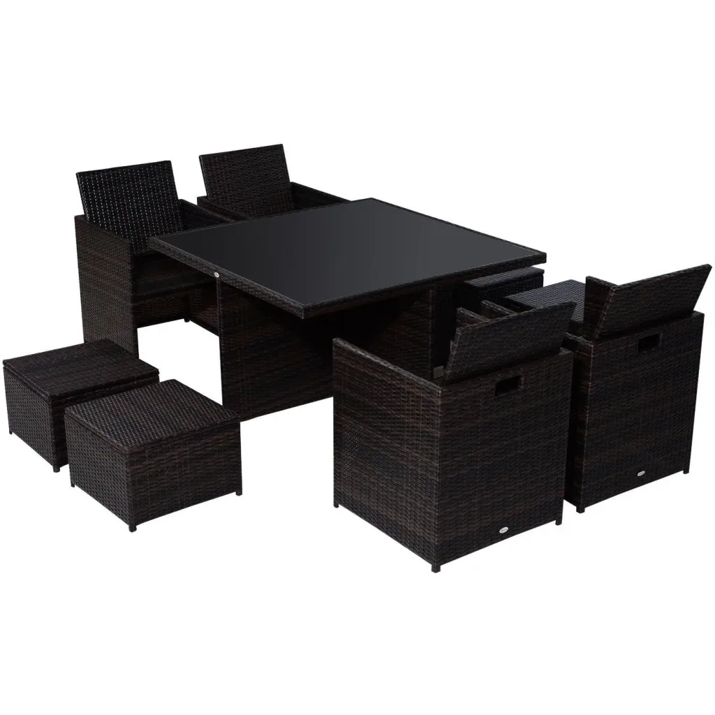 Gartenmöbelgruppe als 21 teiliges Set