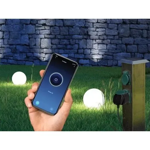 LED-Acryl-Weihnachtsstern - 30x5x30cm MIT Perel Smart home Wifi-Stecker für den Außenbereich