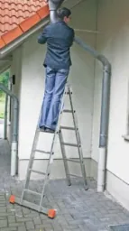 Gelenk Doppelleiter Alu 2 X 6 Sprossenleiter