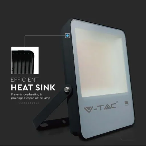 VT-52 LED-Flutlicht - 50 W - 6850 Lm - 6500K - schwarz - Extra effizient