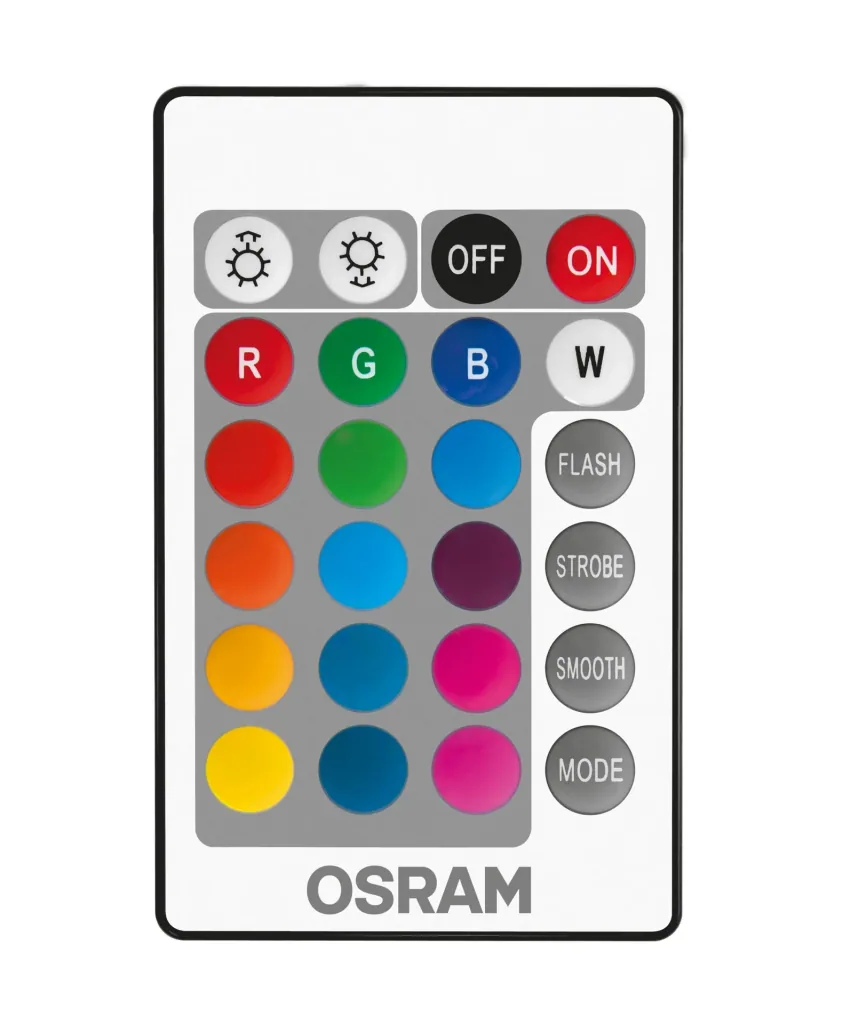 LED Lampe Star mit Remote Control, 9 Watt, E27, warmweiß,RGB dimmbar