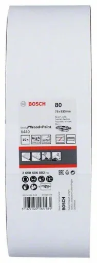 Schleifband-Set, X440 75 x 533 mm, 10 Stück