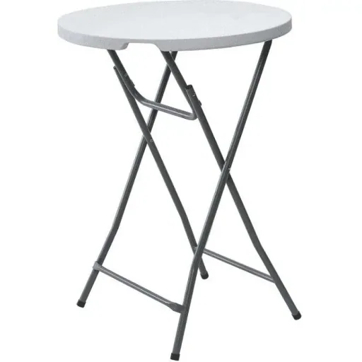 Klappbarer Tisch - 80 x 110 cm MIT schwarzem Bezug