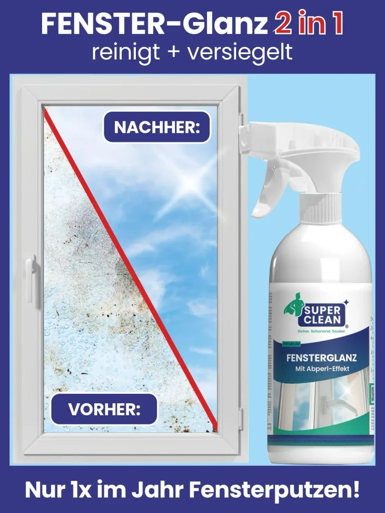 2 in 1 Profi-Fensterreiniger-„Fenster-Glanz“, Sprühflasche, 500 ml