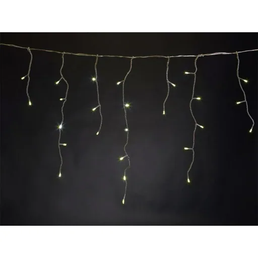 Vellight Eiszapfen-Weihnachtsbeleuchtung - 4 x 0,6 M - 144 LEDs - Warmweiß - Innen & Außen