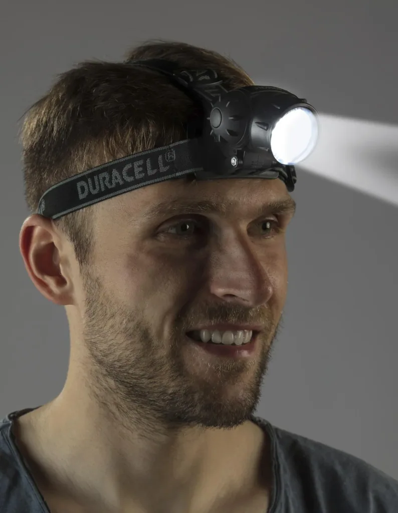 Stirnlampe mit 19 LED's inkl. Batterien