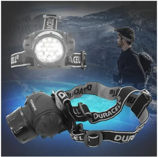 Stirnlampe mit 19 LED's inkl. Batterien