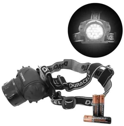 Stirnlampe mit 19 LED's inkl. Batterien