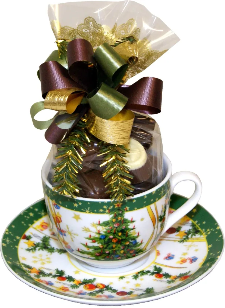 Weihnachtsgedeck "Tannenbaum" 2er Set grün