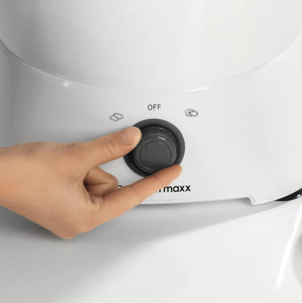 Elektro Kartoffelschäler 2in1, 85 Watt - Mit Salatschleuder