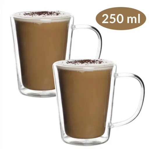 Teegläser Set 4 Stück - je 250ml - Doppelglas