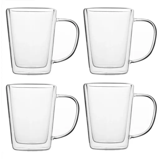 Teegläser Set 4 Stück - je 250ml - Doppelglas