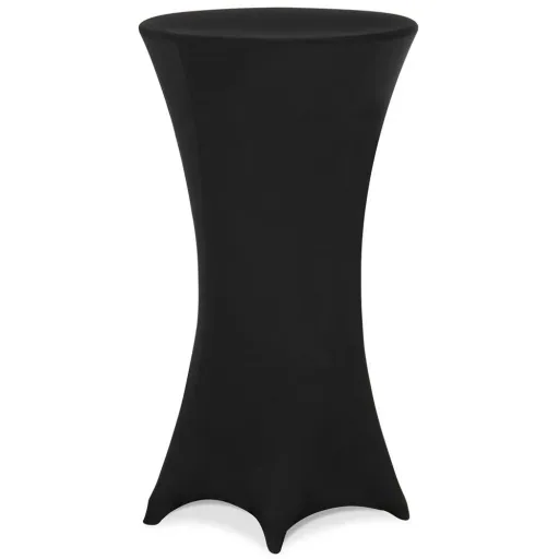 Tischabdeckung schwarz Ø70cm