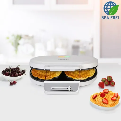 Waffeleisen - 1200 W - Herzform