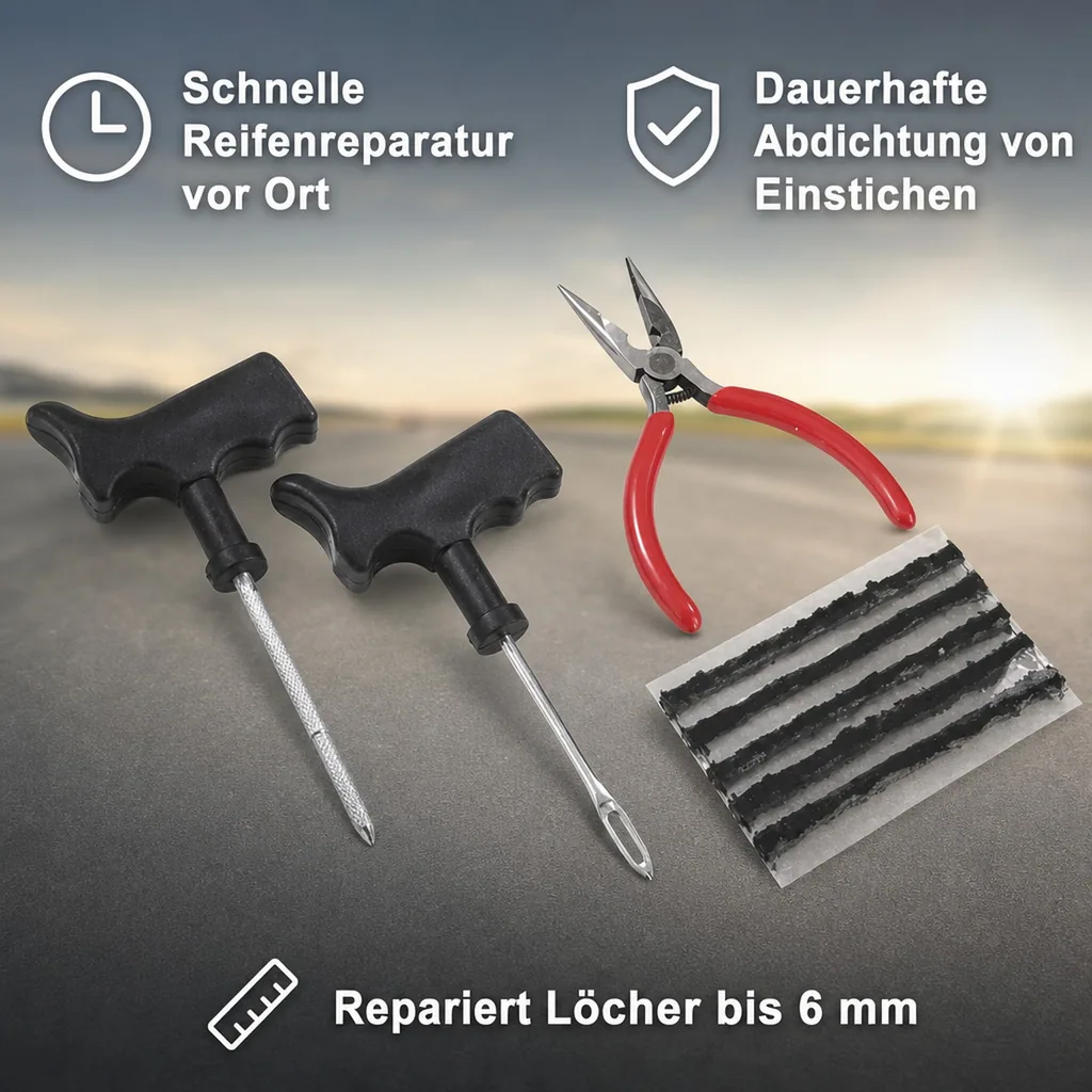Autoreifen Reparatur-Set, 8-teilig