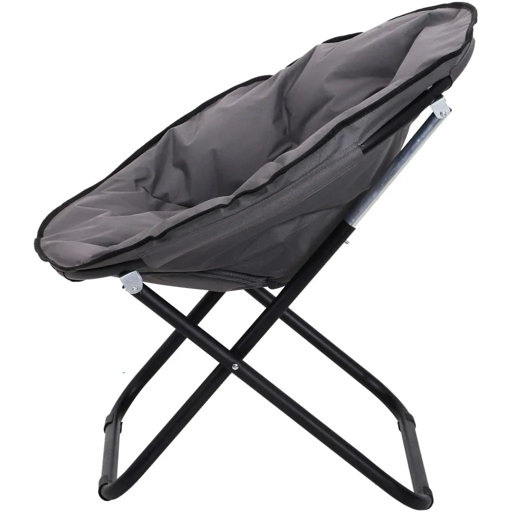 Klappstuhl Klappsessel Campingstuhl Gartenstuhl faltbar Grau 80 x 80 x 75 cm