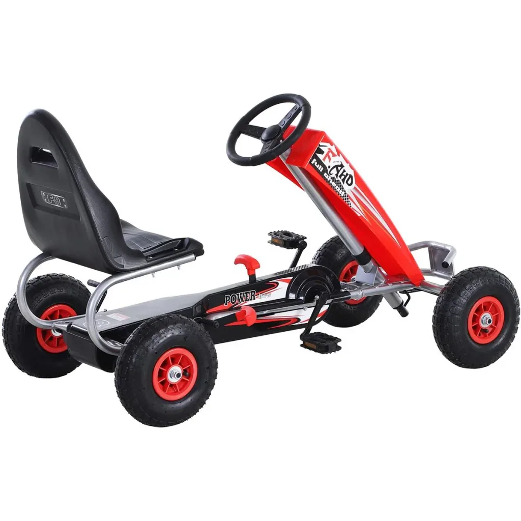 Go-Kart mit Handbremse rot
