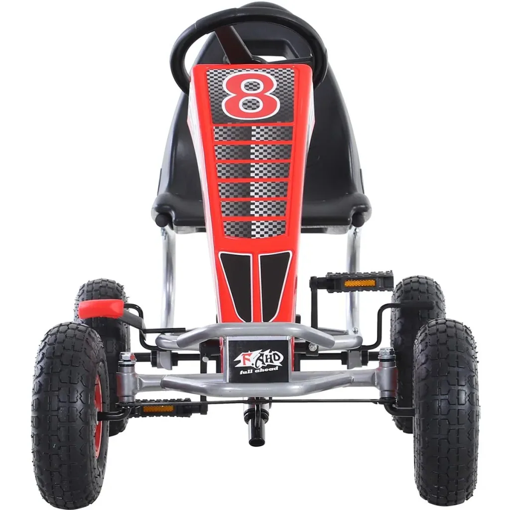 Go-Kart mit Handbremse rot