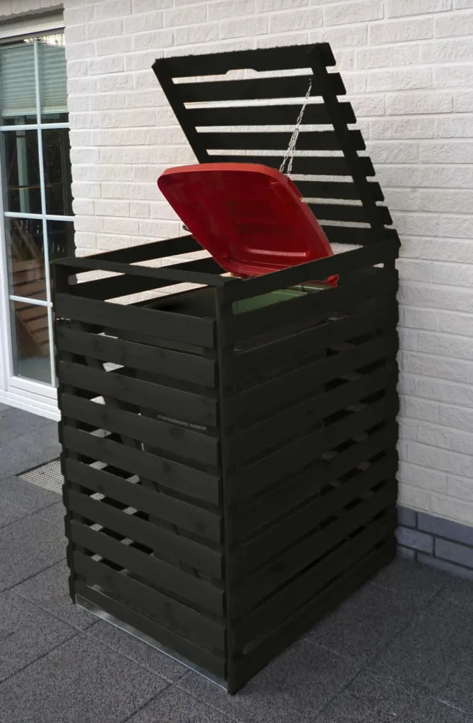 Mülltonnenbox "Vario V" für 1 Tonne, anthrazit