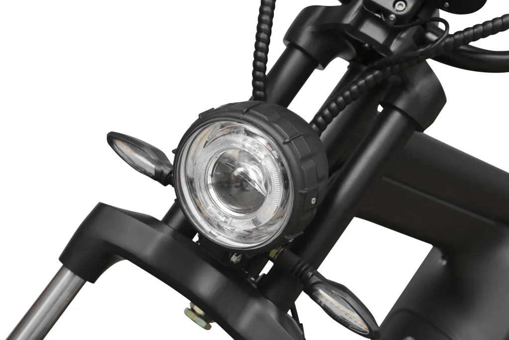 Elektro-Roller La Spezia Plus, 45 km/h, 2000 Watt, 60V/30 Ah Lithium-Ionen Akku, schwarz