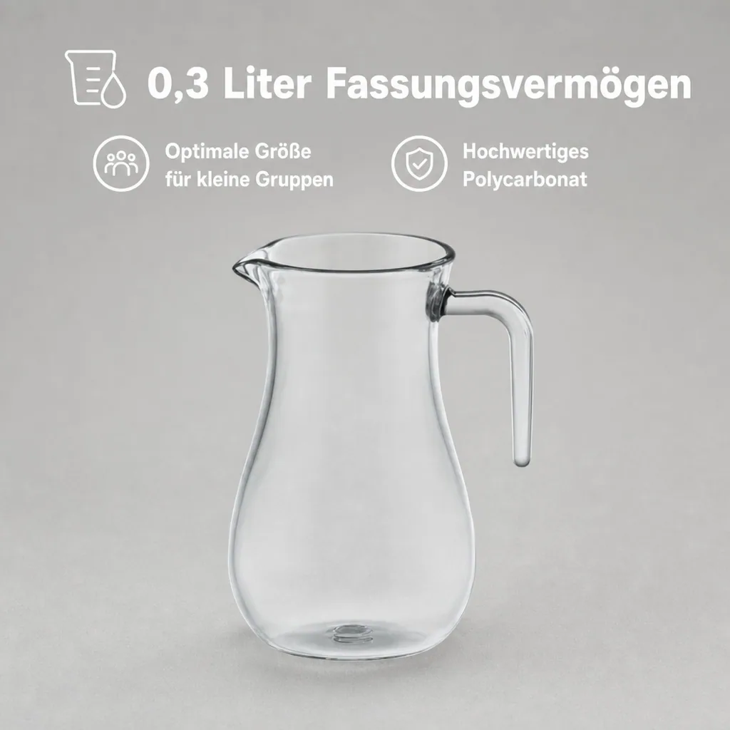 Pitcher, Wasserkrug - 0,3 L, policarbonat