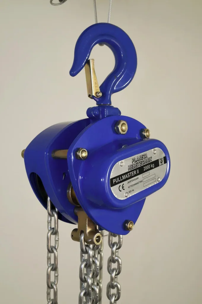 Stirnradflaschenzug Pullmaster-II 5,0, Tragfähigkeit 5000 kg, 2-strängig, Hub 3,0 m, Bedienlänge 2,5 m