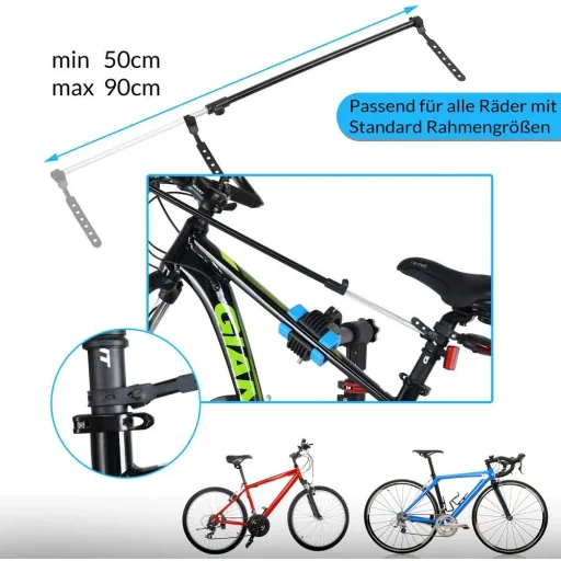 Fahrradständer höhenverstellbar - 108 bis 190cm - bis zu 30kg