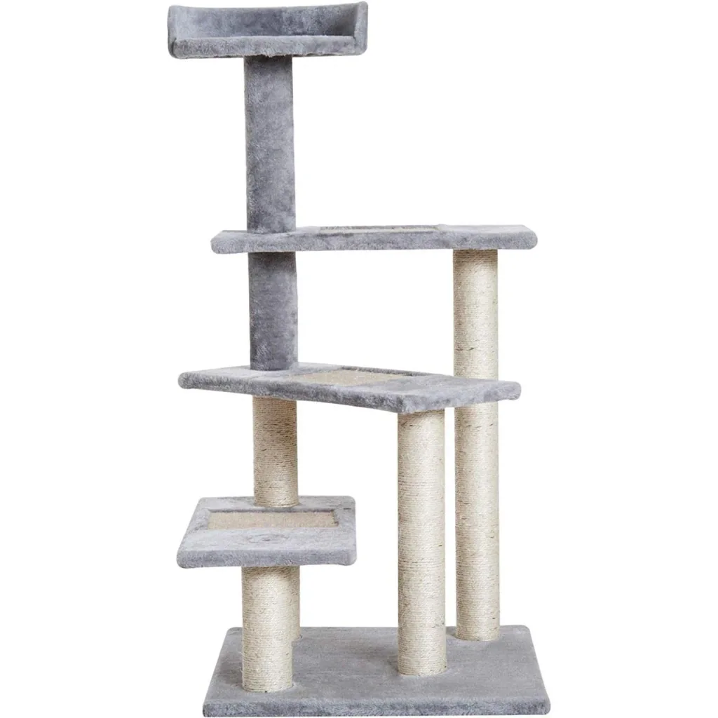 Kratzbaum Katzenbaum Spielbaum Treppe 5 Schichte Grau