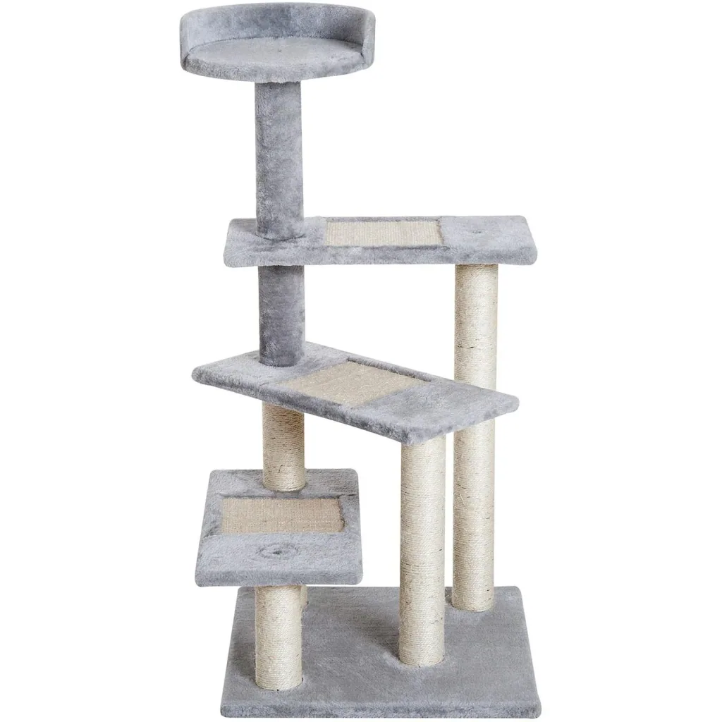 Kratzbaum Katzenbaum Spielbaum Treppe 5 Schichte Grau