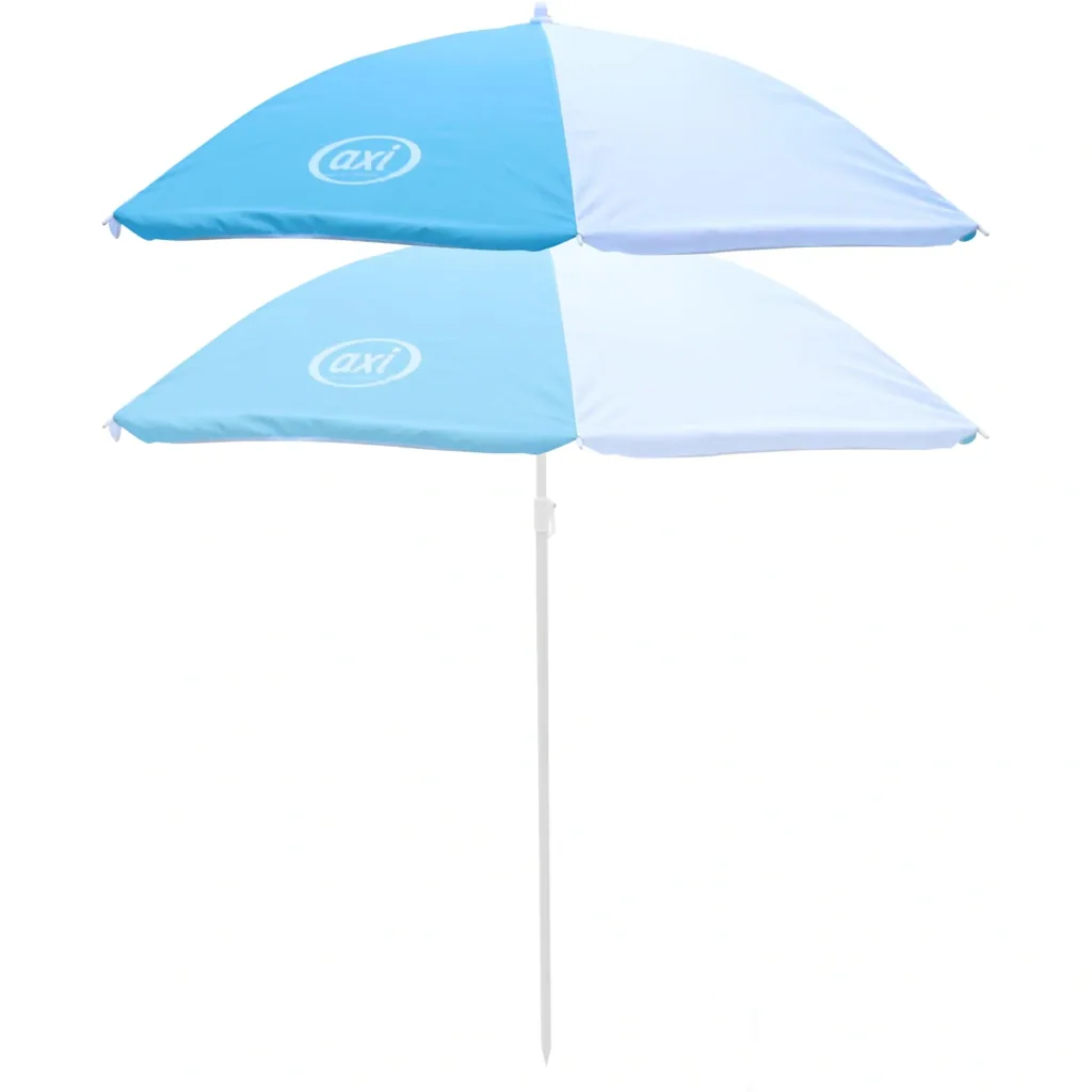 Regenschirm Ø125 cm - Blau/weiß