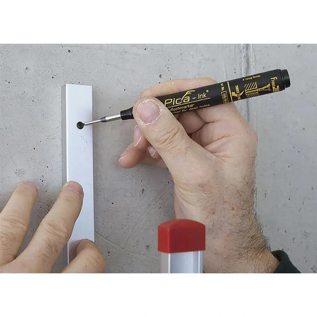 Textmarker 150/40 für tiefe Löcher - permanent - blau