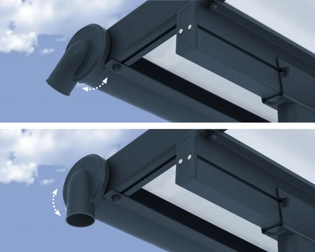 Palram Terrassendach Sierra 230 x 670 cm grau