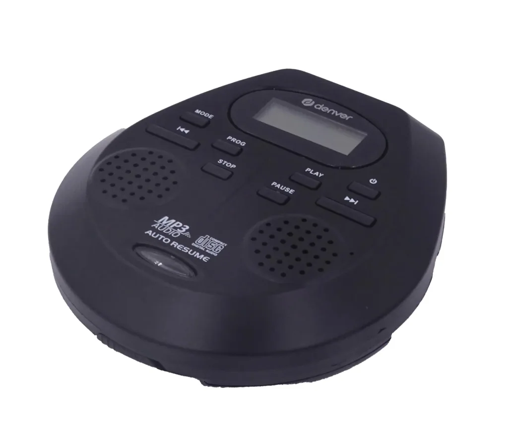 Tragbarer CD-Player mit eingebauten Lautsprechern