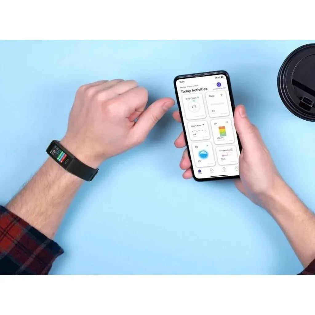 Fitness-Tracker mit Temperaturanzeige