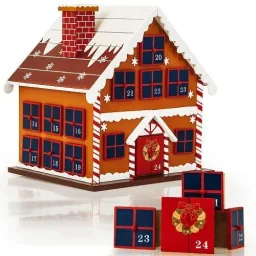 Adventskalender als Winterhaus - nachfüllbar & wiederverwendbar