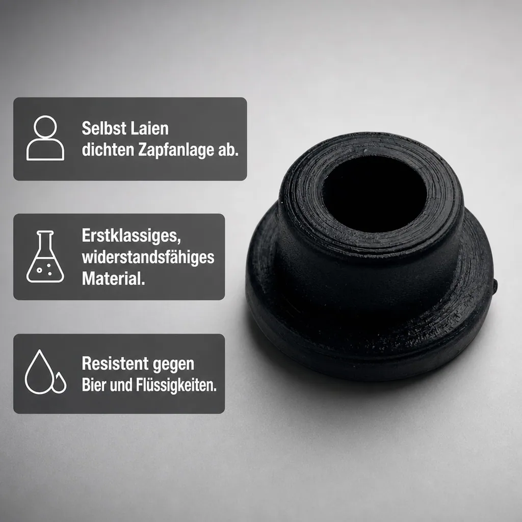 Einschlagdichtung mit Ansatz für Einstich