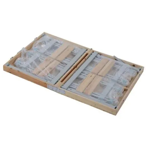 Holz 5tlg Campingtisch Set Picknick Koffertisch Alu