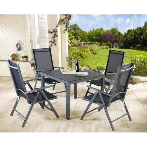 5-tlg. Garten-Set - Anthrazit