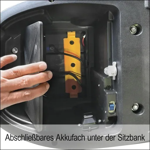 Kompakt E-Roller "Roma" 45 km/h schwarz