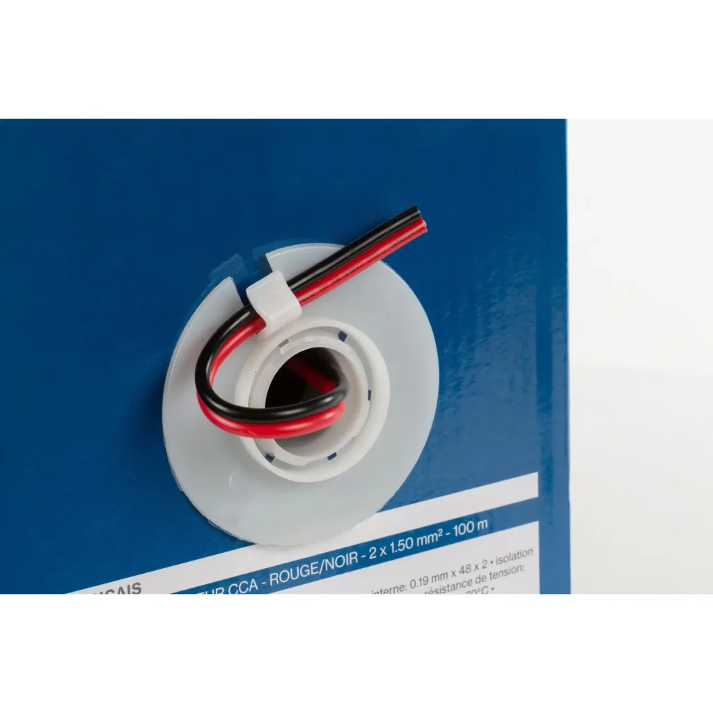 cca-lautsprecherkabel - rot/schwarz - 2 x 1.50 mm² - rolle 100 m