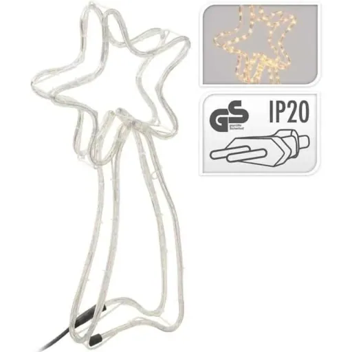 Falling Stars SET of 2 - Lichterkette Stern - 144 Lichter - 4m - Metallrahmen