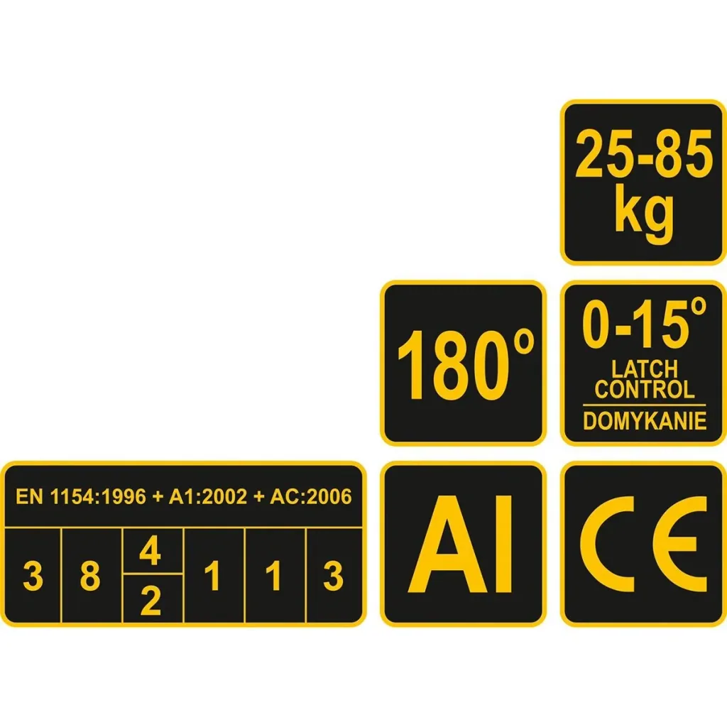 Silent Türschließer - Innenbereich - bis 85 kg - Silber