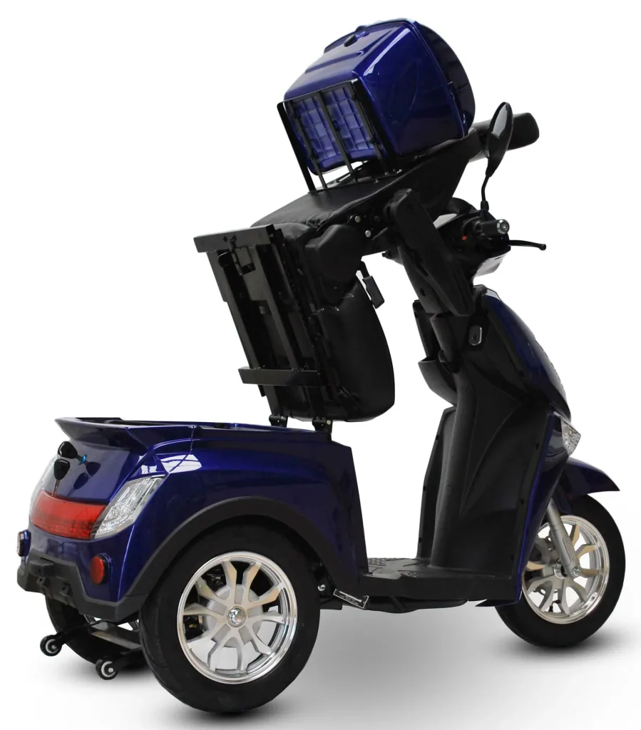Elektromobil blau - herausnehmbarer Li-Io Akku 30 Ah - 25 km/h - 1000 Watt Seniorenmobil