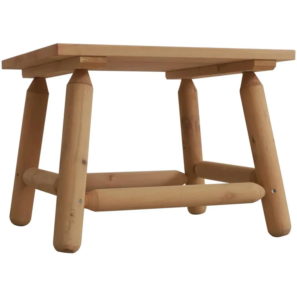 Holzhocker Nachttisch Blumenständer Kinderstuhl Schemel Allzweck Tannenholz Natur 60 x 50 x 45 cm