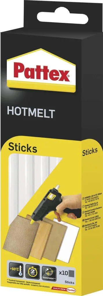 Heißklebesticks 10 er Pack, 200 g, transparent