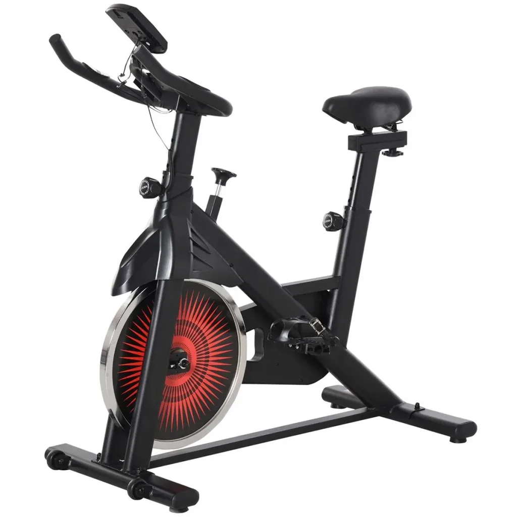 Fahrradtrainer Indoor Heimtrainer mit 13KG Schwungrad Home Gym Cycling Bike Trainer Fitnessfahrrad Stufenlos Widerstand