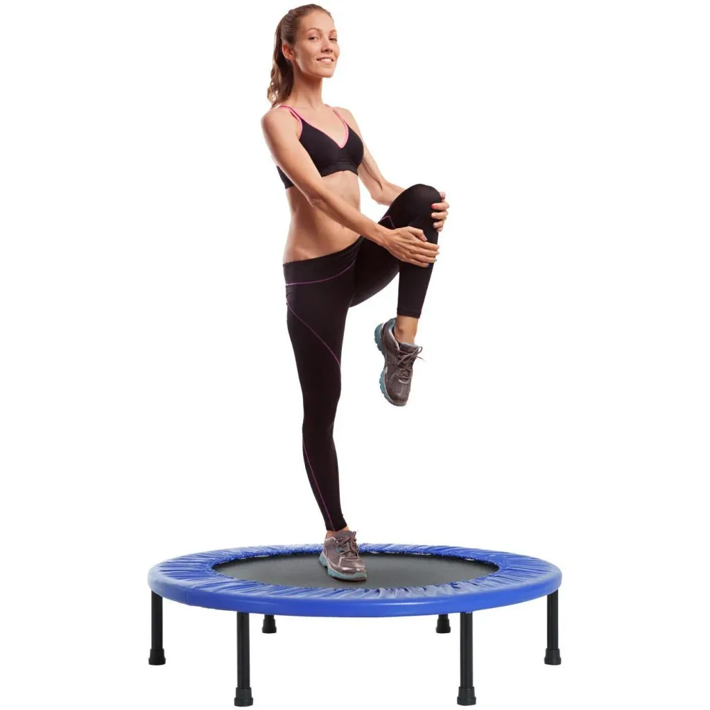 Minitrampolin Fitness Gartentrampolin Stahl PVC 91cm